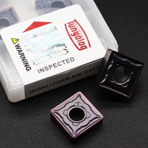 SNMG120408 MM E1125 Carbide Insert for MSDNN MSSNR External Turning Tool SNMG Blade Stainless Steel Cutter CNC Lathe