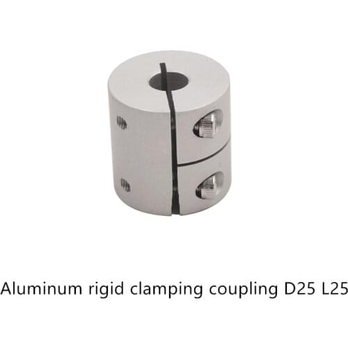 D25 L25 hole minimum 2mm maximum 8mm rigid coupling shaft rod coupler section cnc stepper motor carving machine screw