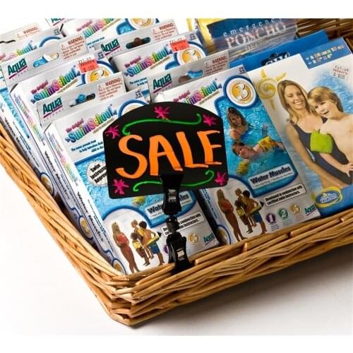 Clip-on Deli 4-1/8" Tags Price Label Clip for Wet Erase Markers, 3.5-inch Clip