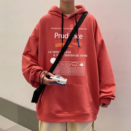 Spring Autumn Mens Sweatshirt Casual Hip Hop Streetwear Loose Hoodies Hooded Tracksuits 2020 Autumn New Trend Clothes Pullover