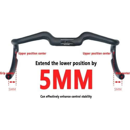 TOSEEK carbon fiber bicycle handlebar road bike handlebar bent bar 31.8*380/400/420/440mm matte black bike parts