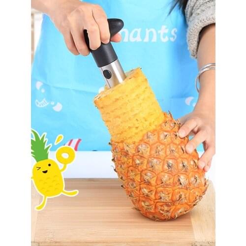 Kitchen home fruit cutter, multifunctional stainless steel pineapple cutting machine, pineapple peeler