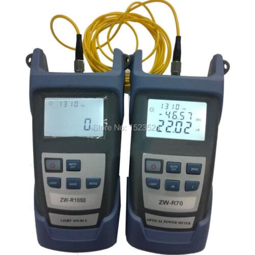Fiber Optical Multimeter -70~+3dBm Handheld Fiber Optical Power Meter + Fiber Optical Light Source 1310/1550nm