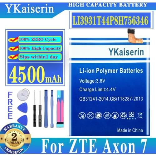 YKaiserin ZTE Axon 7 Phone Batteries