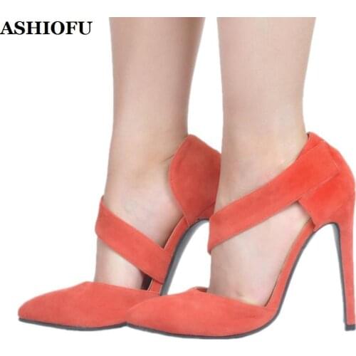 ASHIOFU Handmade New Style Stiletto Ladies Pumps Sweet Party Prom Dress Shoes Sticker Evening Fashion Court Pumps Shoes XD367