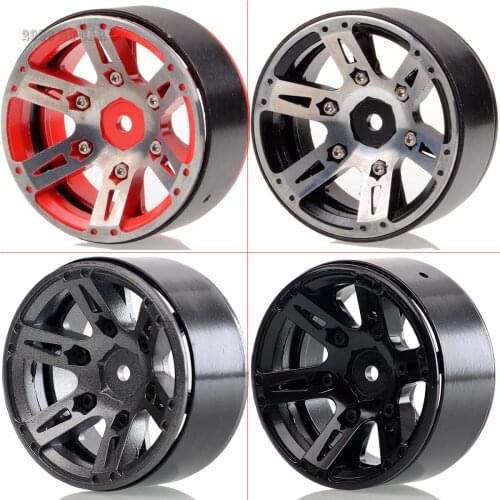 1/10 4PCS 1.9" Aluminum Beadlock Wheel Rim RC RACING Axial SCX10 90046 D90 TRX-4 MST jimny RC4WD TF2 D90 D110