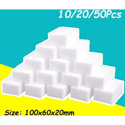 Melamine Sponge For Kitchen Window Home Cleaning Magic Sponge Eraser Washing Sponge Bathroom Kitchen Accessories 10/20/50pcs