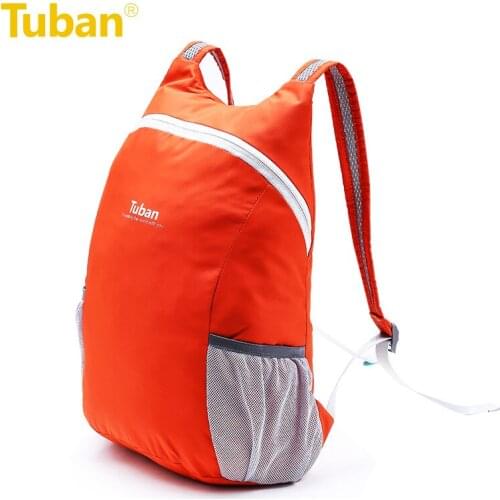 18L Portable Backpack For Women Foldable Outdoor Proof Water Fashion Backpack Solid Sports Travel Bag For Girl Backpacks Unisex