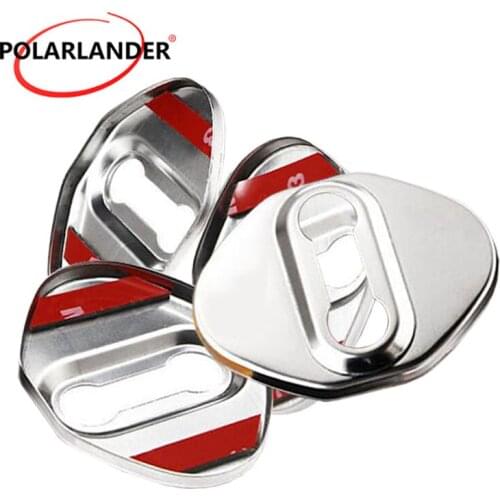 4 pcs Car-Styling Stainless Steel Auto Covers Case FOR Mazda Door lock Cover