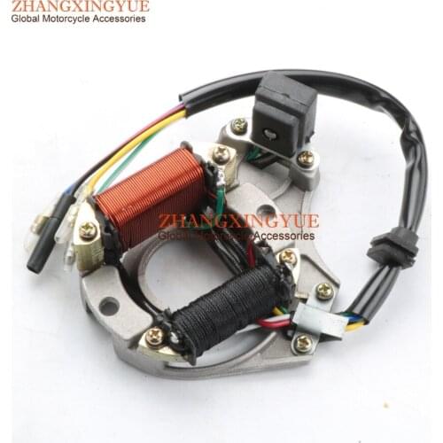5 lines Quad STATOR IGNITION MAGNETO PLATE for ATV 50 110 125cc 2 coil Chinese