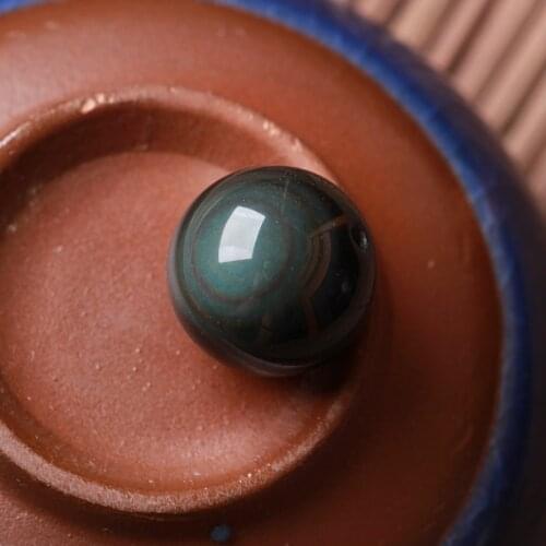 AAAAA+ RAINBOW !! NATURAL Cats Eye Obsidian QUARTZ CRYSTAL Sphere Ball RARE