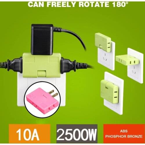 US Wireless Plug Adapter Expansion Socket Wall Adapter Swivel Charger 3 in1 Outlet Power Charger Travel Adapter Plug Converter