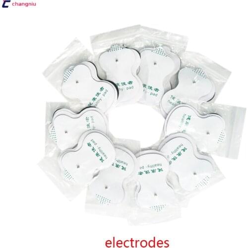 50pcs or 100pcs good quality white Electrode Pads for Tens Acupuncture,Slimming massager , Digital Therapy Machine Massager