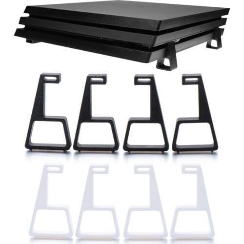 Game Console Horizontal Holder Bracket Accessories Cooling Feet For Sony PlayStation4 PS4 Slim Pro Holder Desktop Stand