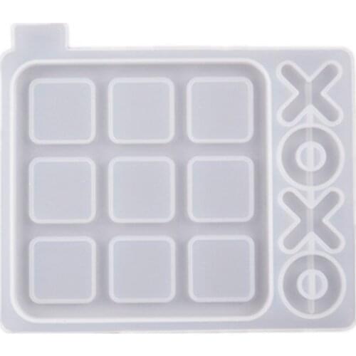DIY Mold X O Shape Board Game Silicone Resin Mold Kit Modern Farmhouse Porch Decor Coffee Game Table Decor ALI88