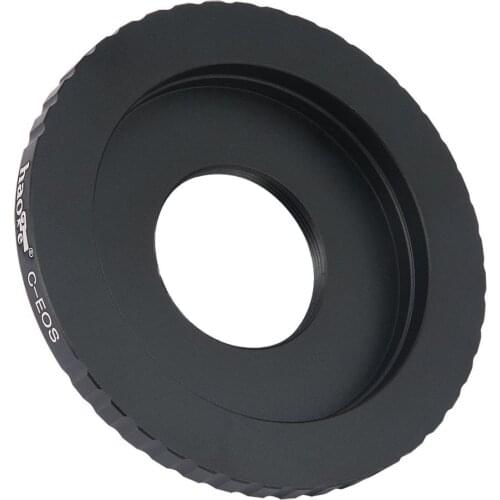 Haoge Manual Lens Mount Adapter for C Movie Film Lens to Canon EOS Rebel 80D 70D 60D 50D 550D 500D 5D 5DS 7D EF EF-S Camera