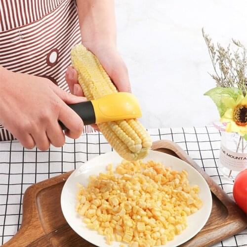 1PC Creative Corn Peeling Stainless steel Corn Stripper Cob Cutter Home Gadgets Cooking Tools Kitchen Accessories