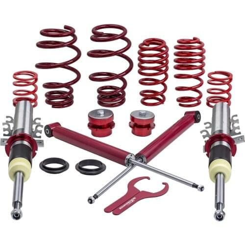 4pcs/set Coil Spring Suspension Absorber Coilovers Kit For VW Volkswagen Polo Mk4 Typ 9N