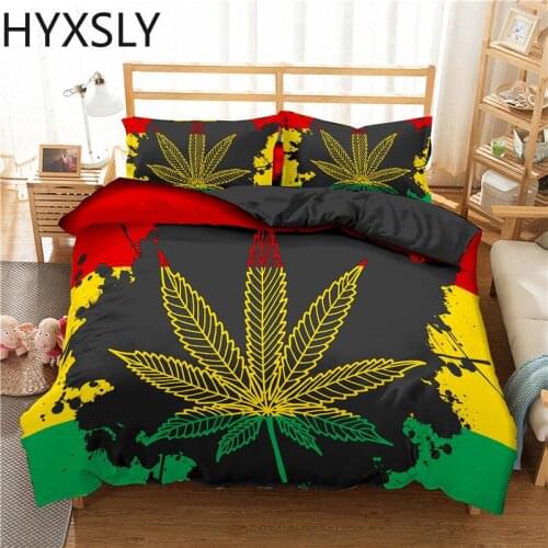 Colorful Marple Print Bedding Set Plants Leaces Luxury 3d Duvet Cover Comforter Quilt Bed Linen Twin Full Queen King Size 2/3pcs