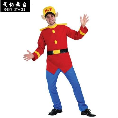 Halloween Adult Men Red Advertising Clothing American Kelloggs Corn Flakes Bumble Boom Costume