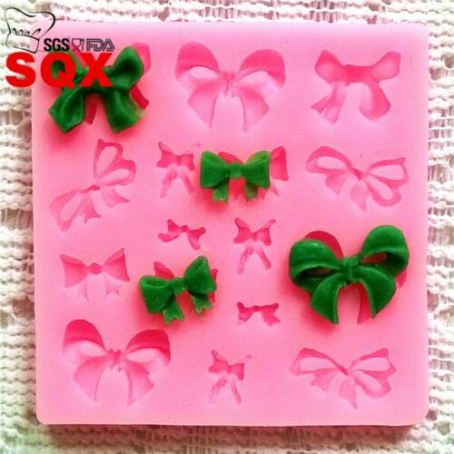 Hot Selling Mini Butterfly Knot Shaped Chocolate Jelly Silicone Mold Cake Tools Bakeware Sugarcraft Cake Decorating Tool SQ1462
