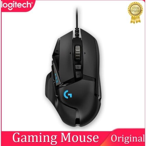Logitech G502 HERO High Performance Wired Gaming Mouse HERO 25K Sensor 25600DPI RGB Adjustable Weights 11 Programmable Buttons