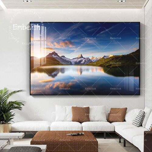 1 Pieces Famous valley And Mountains Landscape Wall Art Pictures Modern Home Decor Posters HD Spray On Canvas Oil Paintings