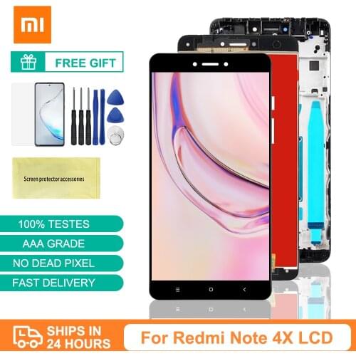 Original For Xiaomi Redmi Note 4X LCD Display Touch Screen Replacement For Xiaomi Redmi Note 4 Global Version LCD Screen Frame