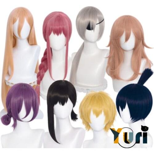 Yuri Chainsaw Man Makima Cosplay Short Long Hair Wig Human Hair Women Men hairpiece Cos Creative C
