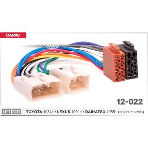 CARAV 12-022 ISO Radio for SUBARU 1992+ (select models) / RENAULT Traffic 2014+ Wiring F-Harness Wire Cable Plug Adaptor Stereo