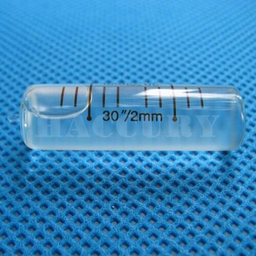 Size 10.5*37(34)mm Accuracy 30"/2mm High Precision Level bubble Cylindrical Tubular bubble level measurement instrument