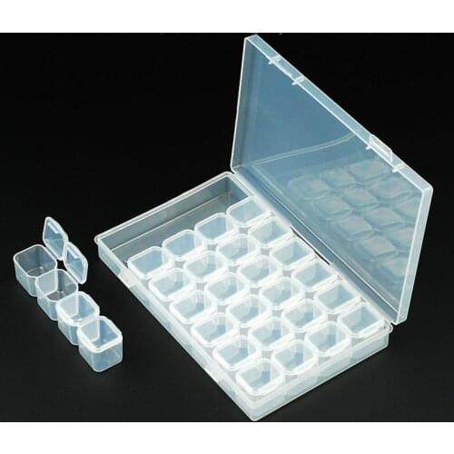 28/24/15/10 Lattice transparent smartphone repair parts storage box IC box Phone repair Tool box