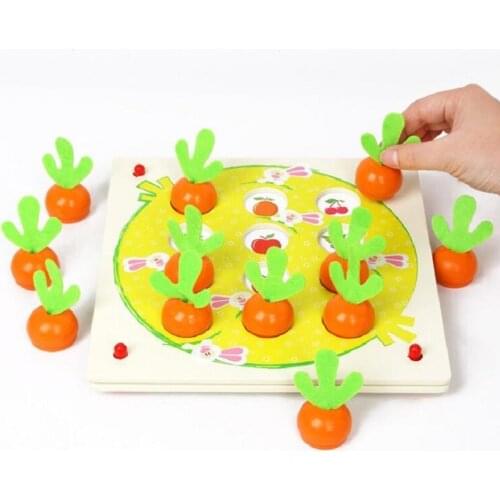 Fly AC Carrot Memory Chess Child Parenting Interactive Table Games Early Learning Puzzle Training Toys