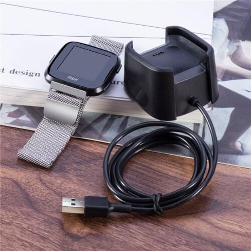 Smart Watch USB Charging Dock Compatib For Fitbit Versa/Versa 2 Smart Watch USB Charging Dock Cradle Fast Charger Cable Cord