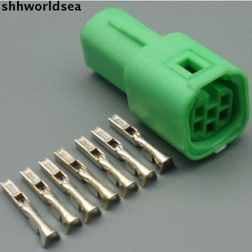 Worldgolden 5/30/100sets kit 0.4mm female auto wire harness connector 917318-4