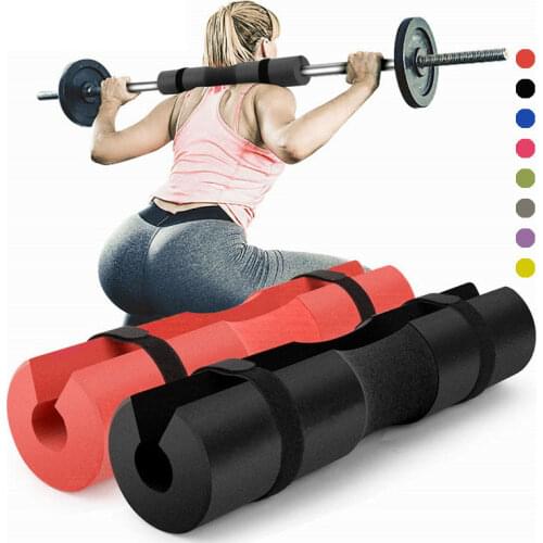 Barbell Squat Pad Weightlifting Cushioned Neck & Shoulder Protective Pad with Strap Fitness Bodybuilding Gym Equipment