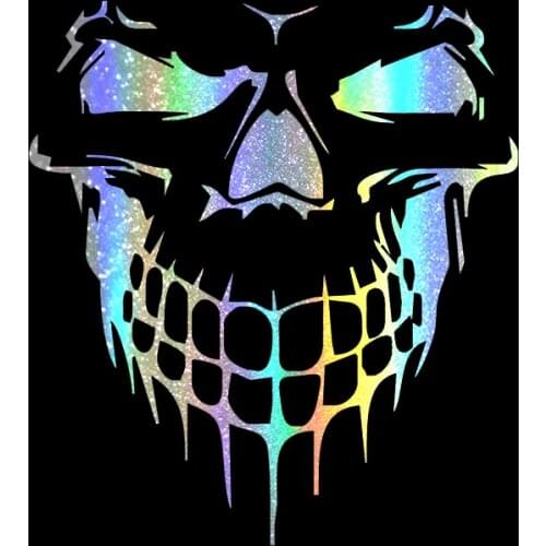 16*17CM Stickers on Car Skull 3D Car Sticker Vinyl Funny Stickers and Decals Auto Motorcycle Car Styling Decoration