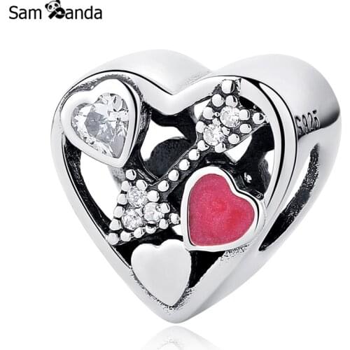 2018 Authentic 925 Sterling Silver Beads Unique Lover Arrow Charm Bead Fit Pandora Original Charms Bracelet DIY Jewelry Gifts