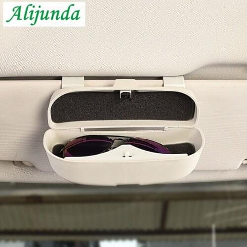 Car sunshade glasses case sunglasses case for Volkswagen Skoda Octavia Fabia Rapid Superb Yeti Roomster