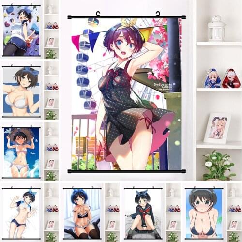 Bikini Girl Canvas Anime Character Picture Cartoon Hanging Poster HD Print Decor Home Bedroom Wall Plastic Scrolls Painting Art