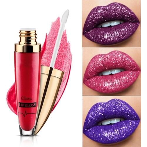 18 Colors Diamond Shimmer Glitter Lipg Loss Matte To Glitter Liquid Lipstick Waterproof Diamond Pearl Colour Lip Gloss Make Up