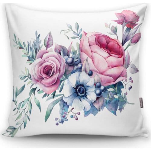 Livense Special Design Flower Patterned Digital Printed Pillow Decorate Case Good Quality Stylish Home Garden Room Kitchen Gift Handy