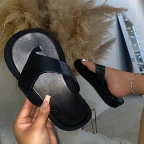 Black/white mixed color thick bottom flip flops women famous designer clip toe slippers ladis platform jandal slides beach shoes