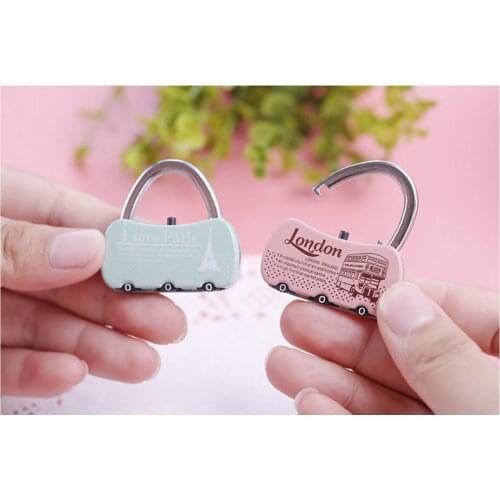 DHL 100 pieces 3 Dial Digit Combination Suitcase Luggage Password Code Lock Padlock