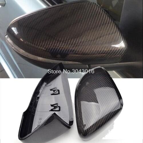 For Volkswagen VW Golf 6 GTI R20 MK6 2008 - 2012 Without Lane Assit Carbon Fiber Mirror Cover 1: 1 Replacement type