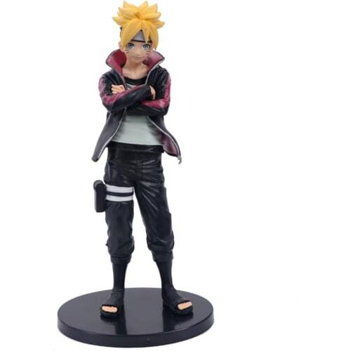 Na Uzumaki Boruto action figure model toy with black base anime Na Uzumaki Na son Uzumaki Boruto PVC figure toy 25cm