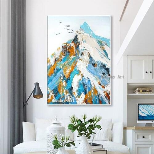 High quality Nordic Style Oil Painting handmade landscape oil painting Canvas art Home Decoration Wall Pictures For Living Room