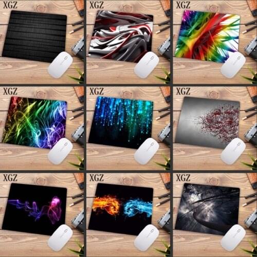 XGZ Colorful Cool Abstract Mousepad Gaming Mouse Pad Desk Mat Keyboard Computer Padmouse Laptop Play Mats Size 18x22cm Promotion