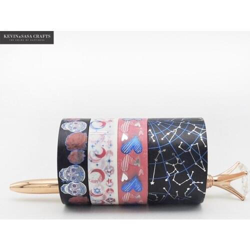 New Foil Washi Tape Quality Stationery Diy Scrapbooking Photo Album School Tools Kawaii Scrapbook Paper Stickers Gift