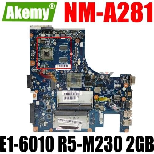 AKEMY ACLU5/ACLU6 NM-A281 Laptop Motherboard For Lenovo G40-45 (14-inch) Original Mainboard E1-6010 R5-M230 2GB